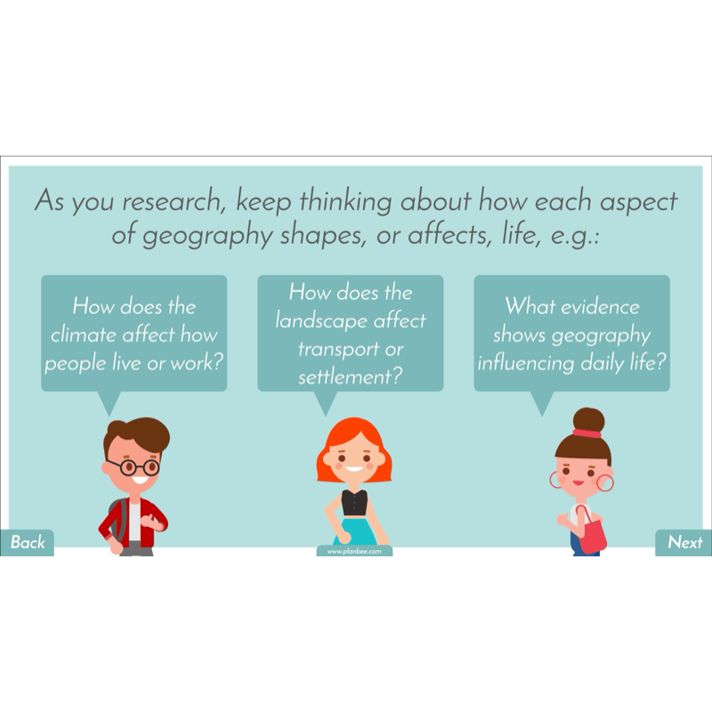 PlanBee North America KS2 Geography Lesson Pack