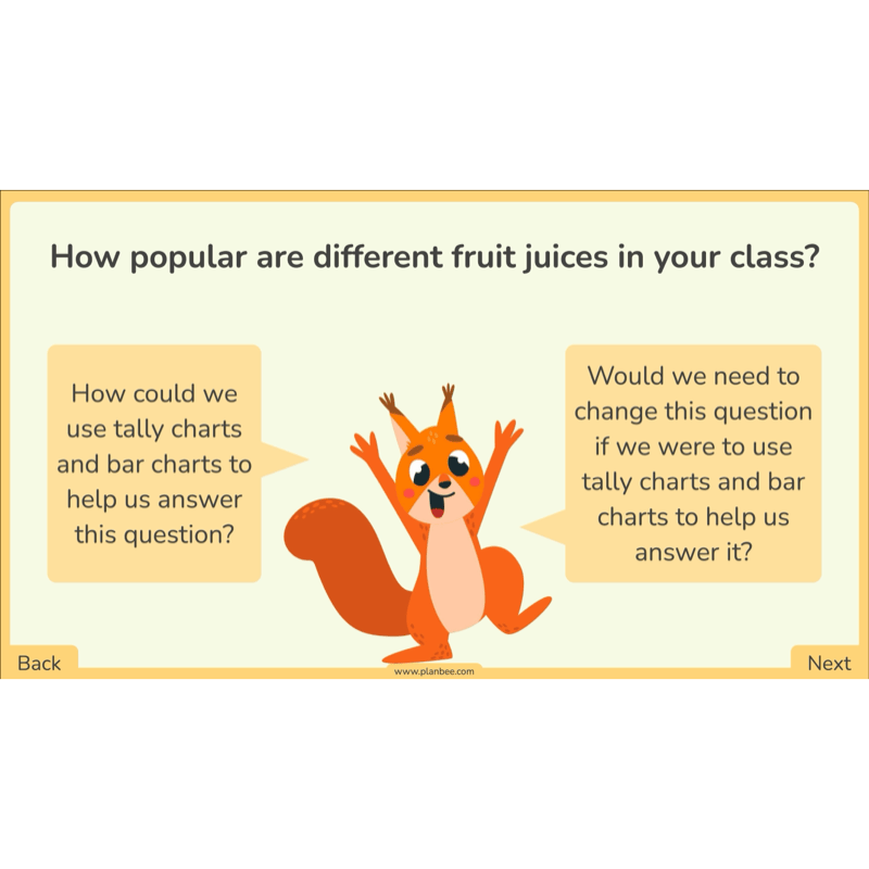PlanBee Year 3 Statistics Organising Data PlanBee Maths Lesson