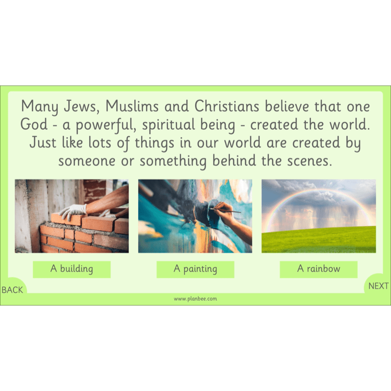 PlanBee Our Wonderful World - Creation Story KS1 RE Lessons | PlanBee