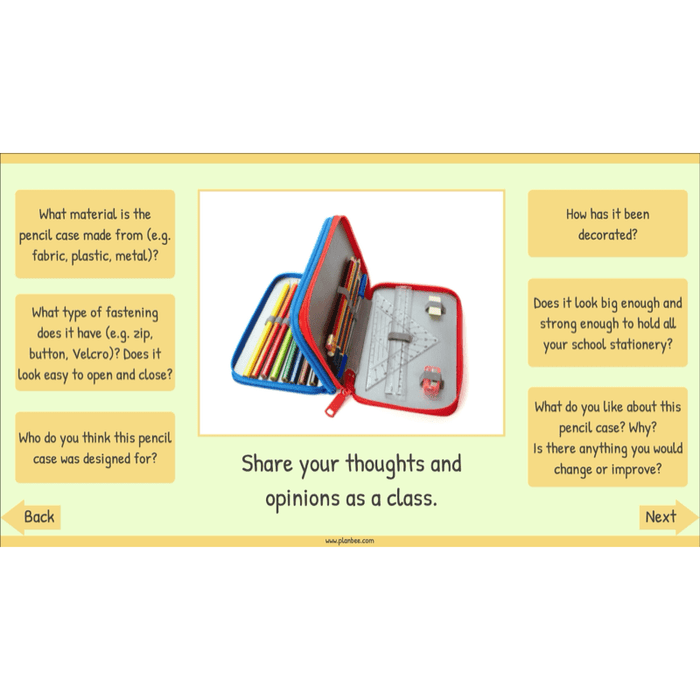 PlanBee Pencil Cases - Textiles: DT Lesson Plans for KS2 Y3/4