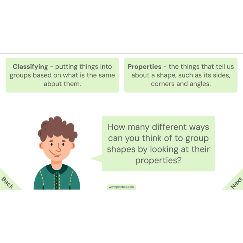 PlanBee Year 4 Properties of 2D Shapes KS2 Maths by PlanBee