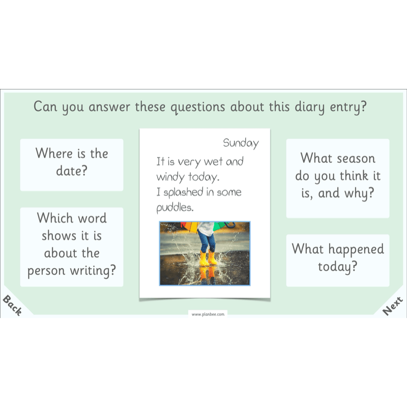 PlanBee Season Diaries | Year 1 English