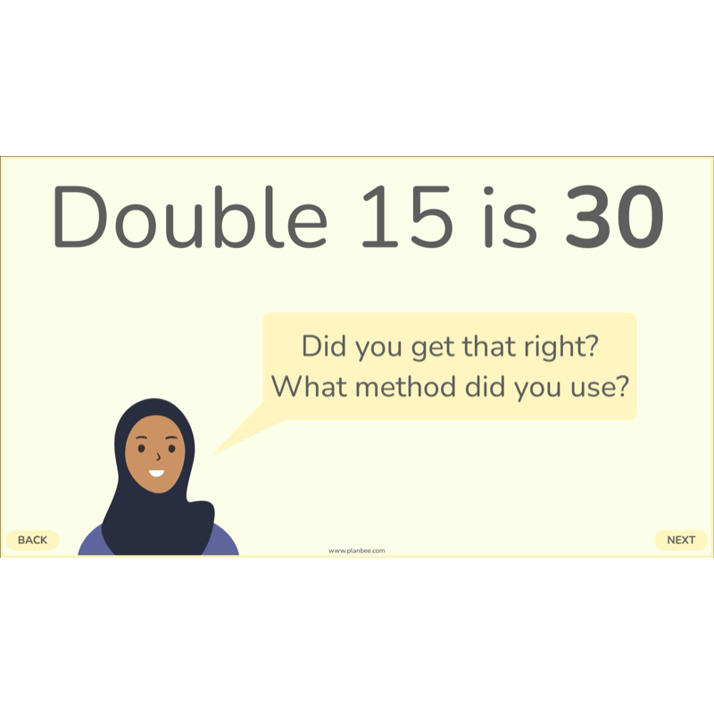 PlanBee Doubling and Halving Year 4 Maths Lessons by PlanBee