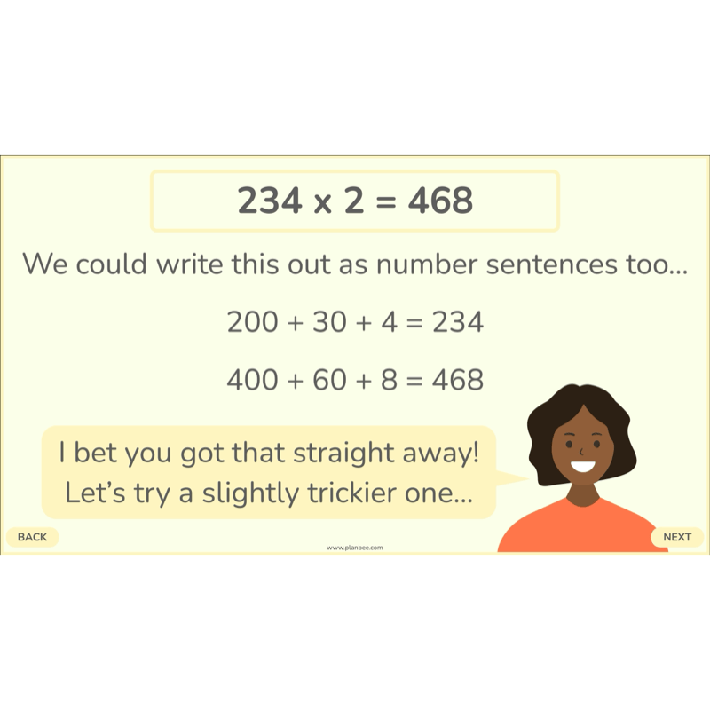 PlanBee Doubling and Halving Year 4 Maths Lessons by PlanBee