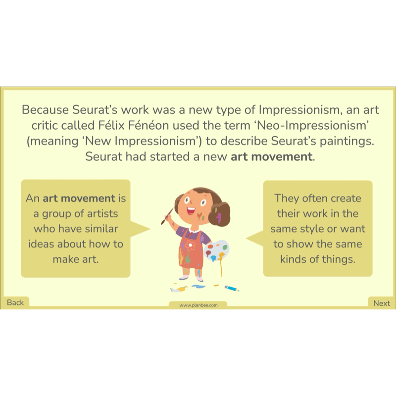 PlanBee Seurat and Pointillism KS2 Lesson Plans and Art Projects