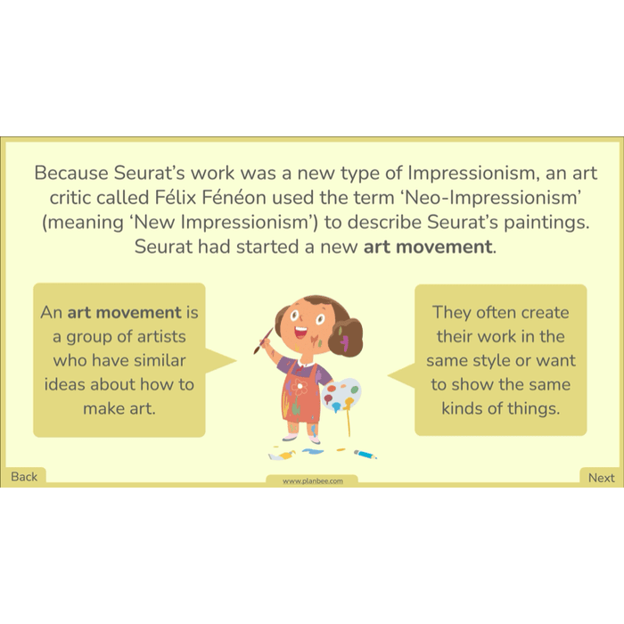 PlanBee Seurat and Pointillism KS2 Lesson Plans and Art Projects