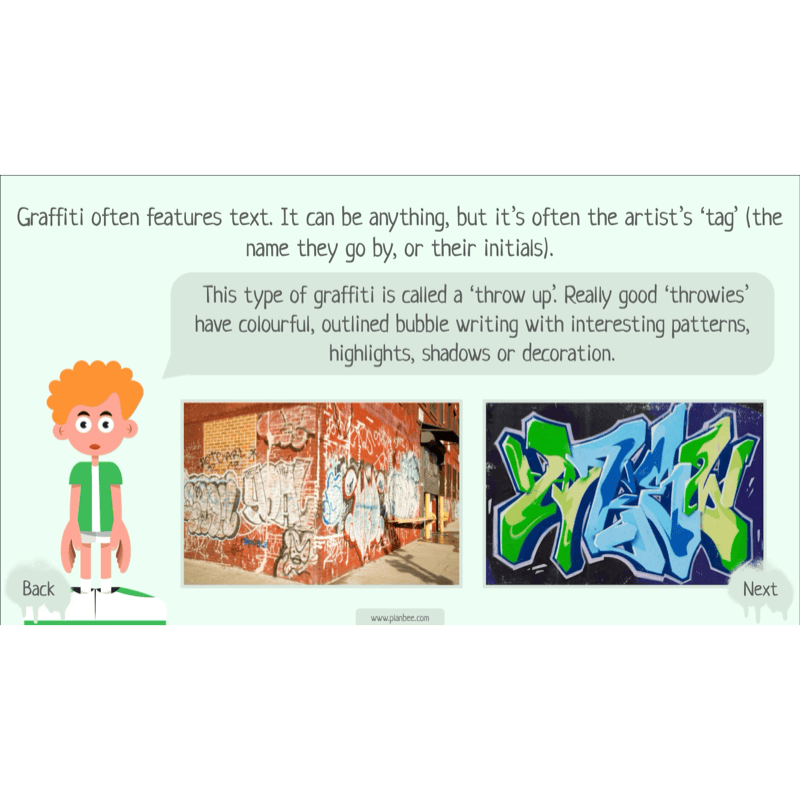 PlanBee Graffiti Art KS2 Planning | Street Art Lessons by PlanBee