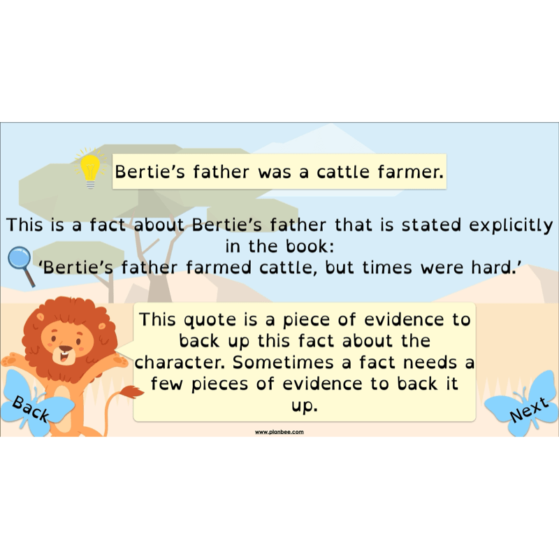 PlanBee FREE Mini-scheme | The Butterfly Lion Reading Skills KS2