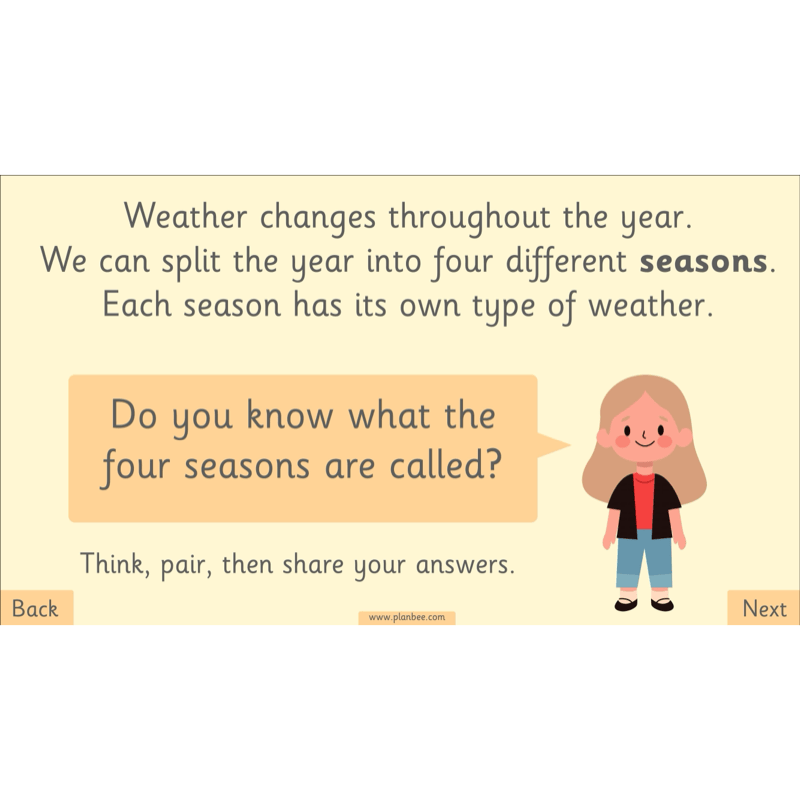 PlanBee The Four Seasons KS1 Geography Lesson Pack