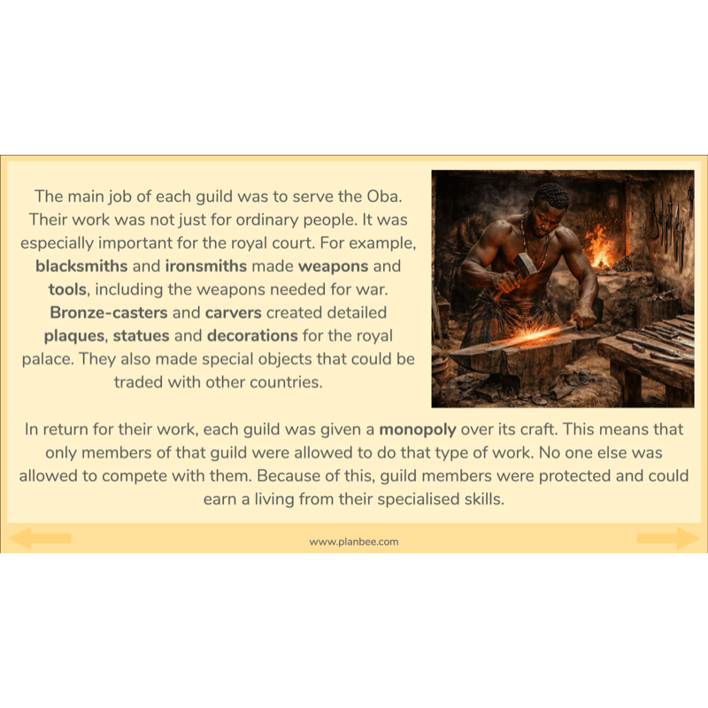 PlanBee The Kingdom of Benin KS2 History Lesson Pack