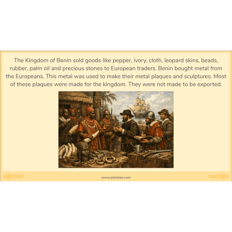 PlanBee The Kingdom of Benin KS2 History Lesson Pack