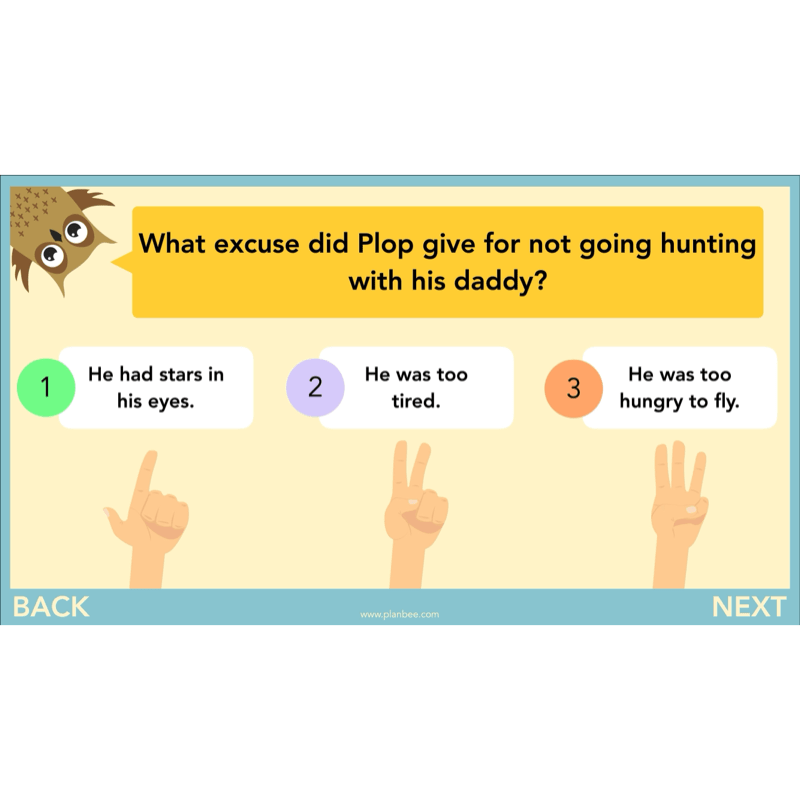 PlanBee The Owl who was Afraid of the Dark | KS2 Comprehension