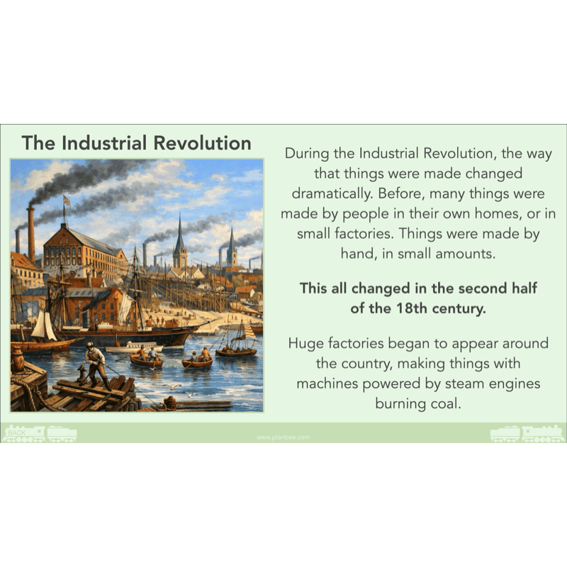 PlanBee The Railway Revolution: Industrial Revolution KS2 PlanBee