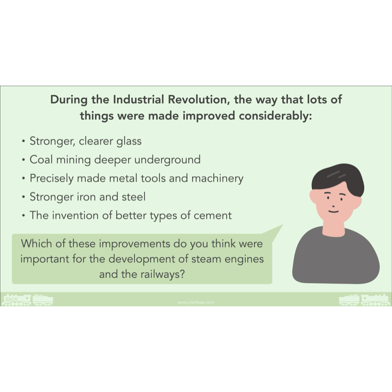 PlanBee The Railway Revolution: Industrial Revolution KS2 PlanBee