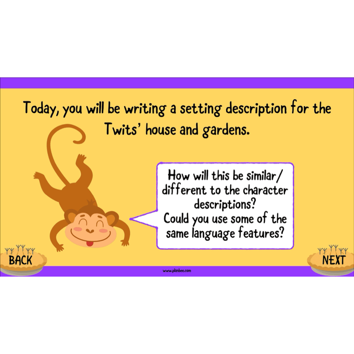 PlanBee The Twits: Descriptive Writing KS2 | Year 4 English Pack