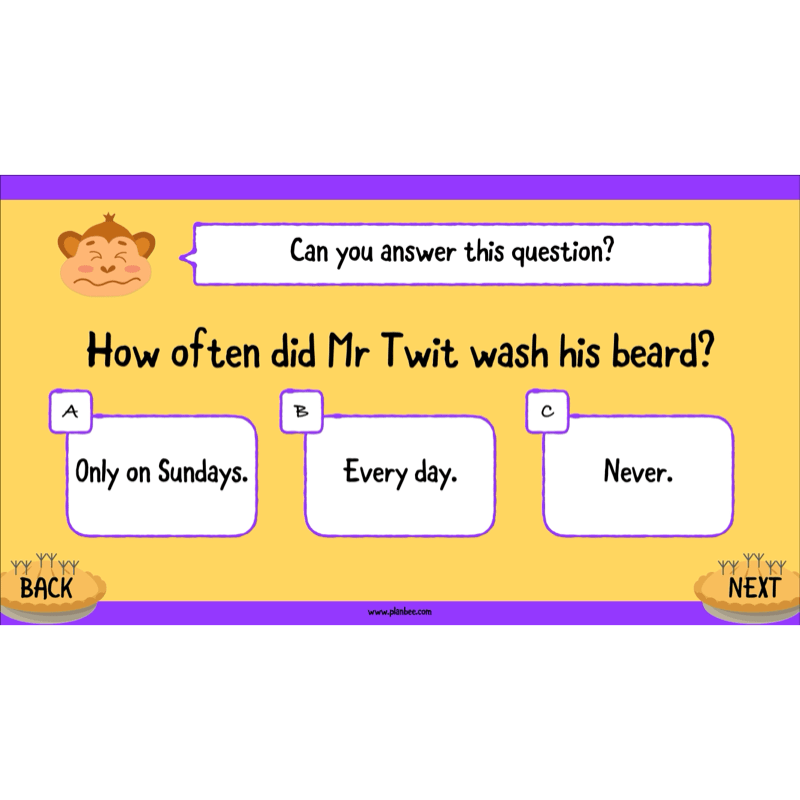 PlanBee The Twits Reading Comprehension KS2 | Year 4 English Pack