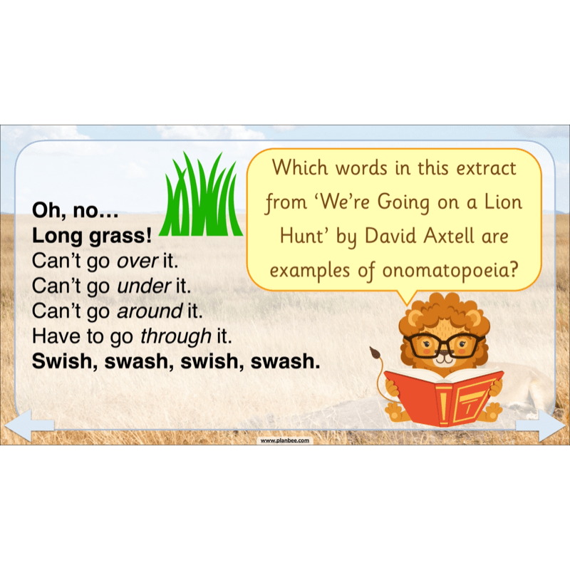 PlanBee We're Going on a Lion Hunt KS1 English Lesson Planning