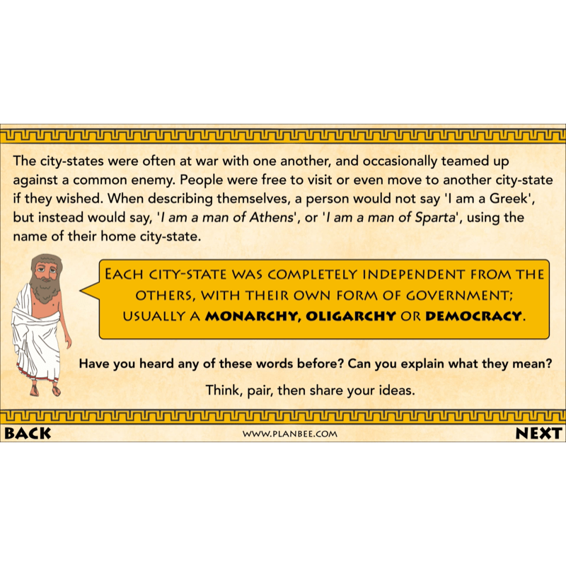 PlanBee Who were the Ancient Greeks KS2 History Lesson Plans