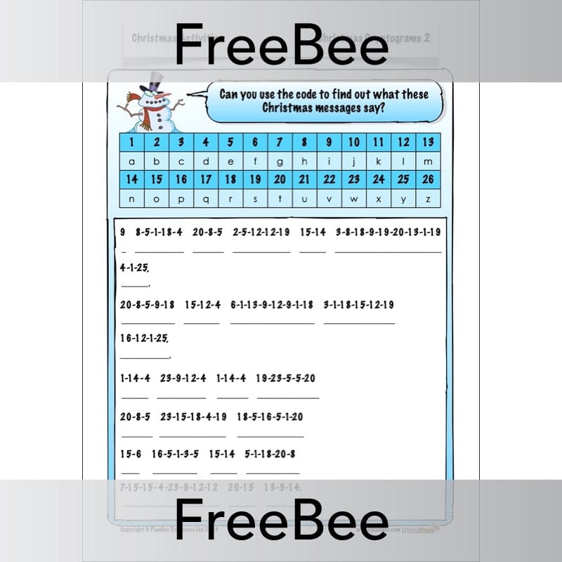 PlanBee Free Christmas Activity Pack for KS1 and KS2 by PlanBee