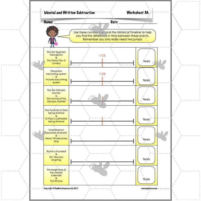 PlanBee Mental & Written Subtraction - Year 5 Maths Planning PlanBee