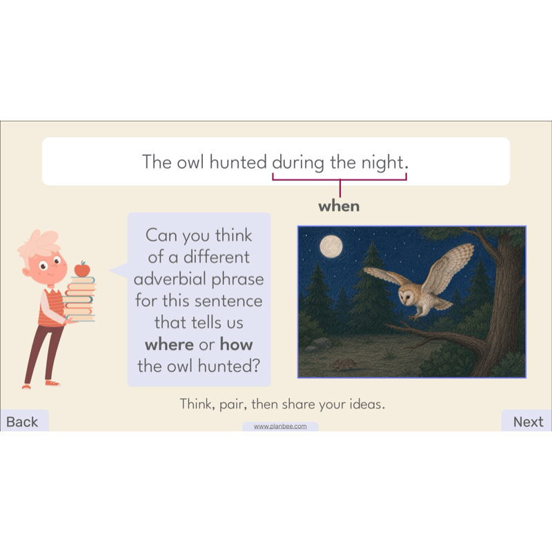 PlanBee Adverbial Phrases KS2 English Lesson Pack