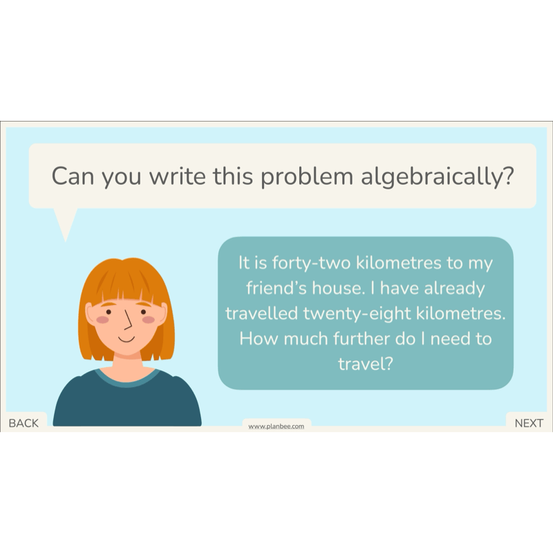 PlanBee Algebra: simple algebra lesson planning for Year 6