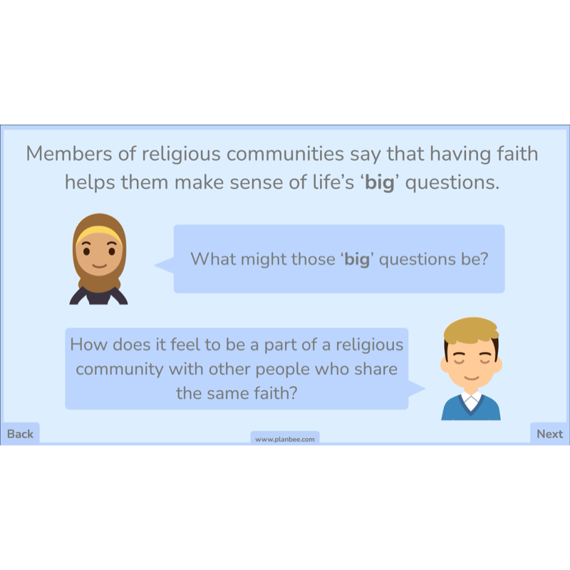 PlanBee Belief In Our Community: Complete set of KS2 RE lessons