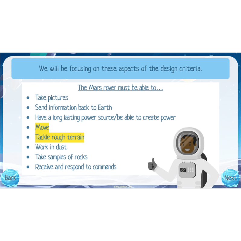 Build a Mars Rover KS2 DT Lesson Pack — PlanBee