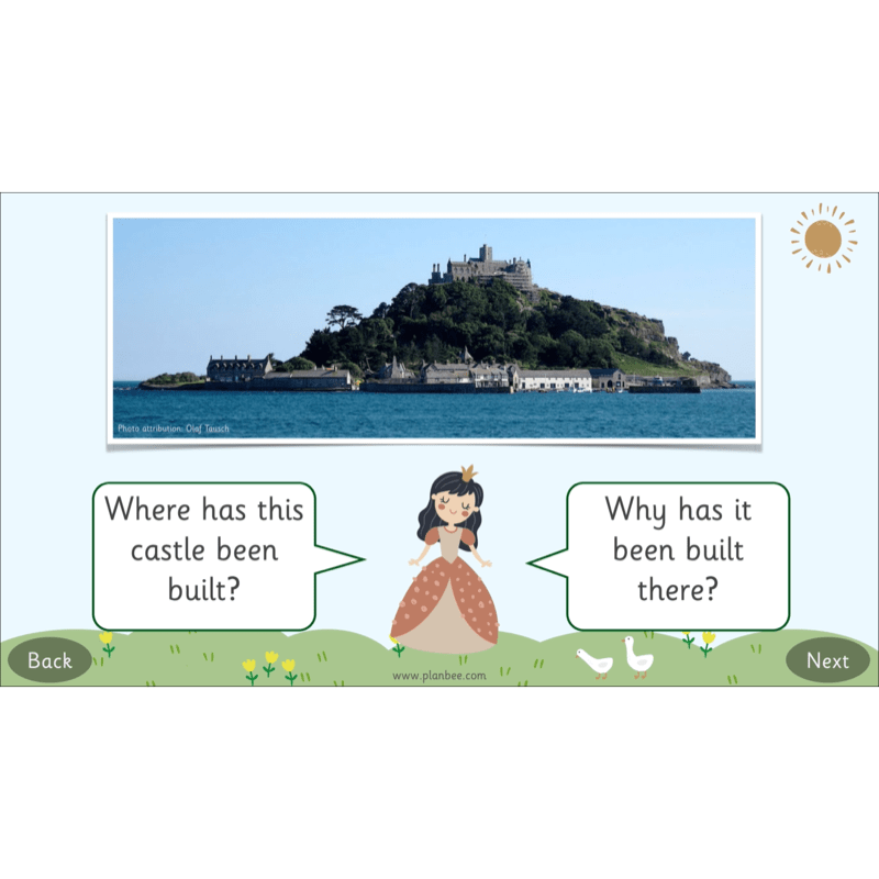 PlanBee Castles KS1 Geography Lesson Planning and Resources