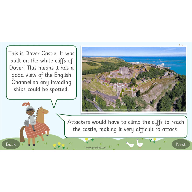 PlanBee Castles KS1 Geography Lesson Planning and Resources