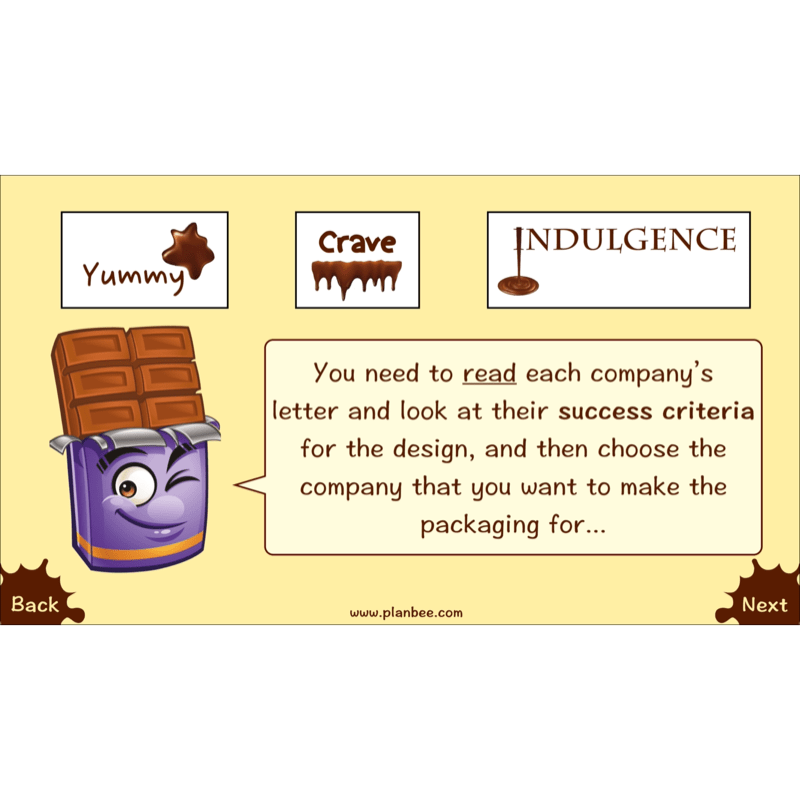 PlanBee Chocolate Packaging | KS2 DT lessons