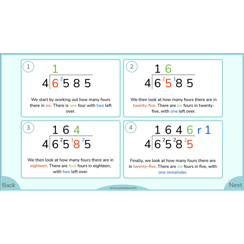 PlanBee Division Year 6 Maths Lessons and Worksheets by PlanBee