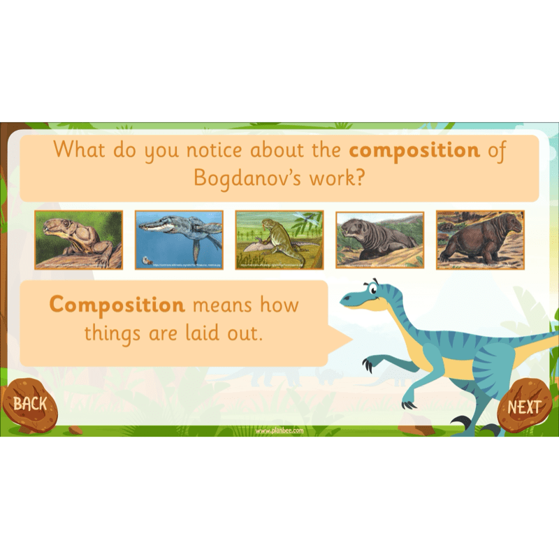 PlanBee Dinosaurs KS1 Topic Enrichment Lesson Pack
