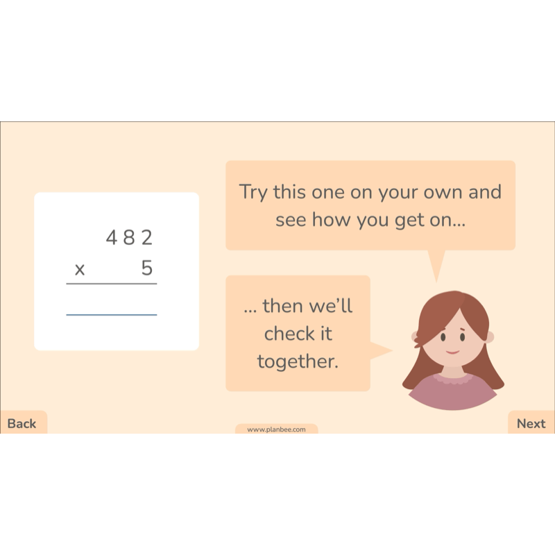 PlanBee Formal Multiplication Year 5 Maths Lessons by PlanBee