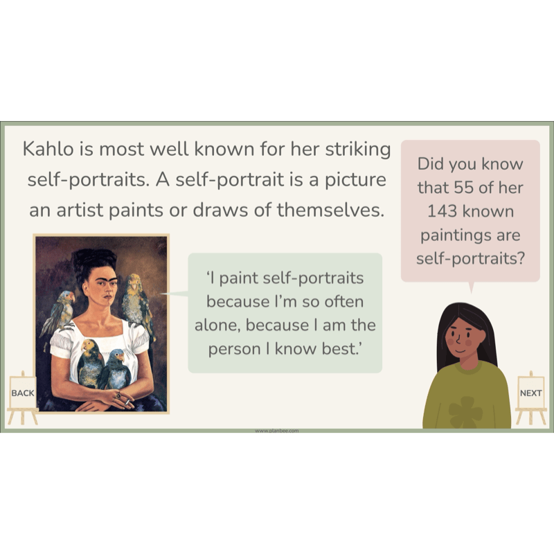 PlanBee KS2 Frida Kahlo for Kids Art Lesson Pack by PlanBee