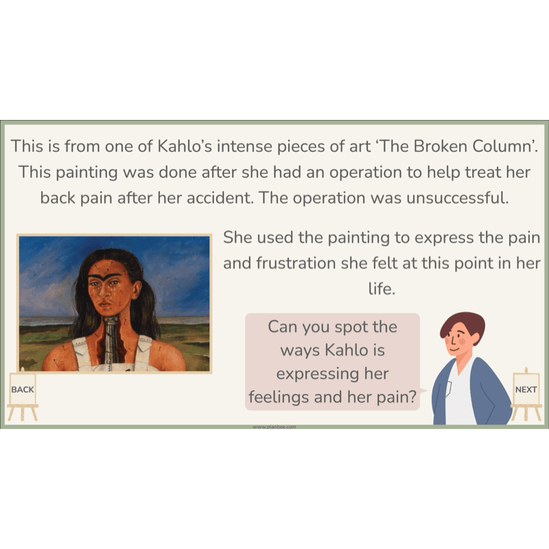 PlanBee KS2 Frida Kahlo for Kids Art Lesson Pack by PlanBee