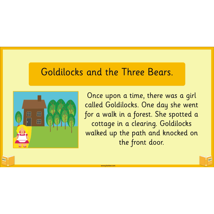 PlanBee Traditional Tales: Goldilocks | KS1 English Pack