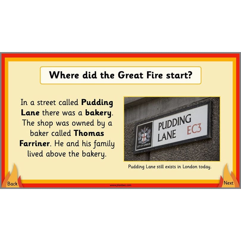 KS1 Great Fire of London Lessons