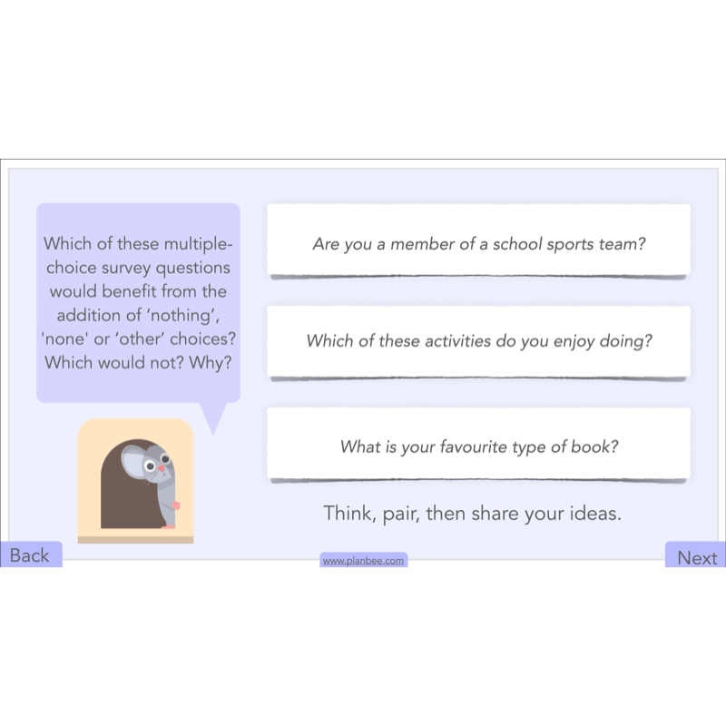 PlanBee Handling Data Year 4 Maths Lessons by PlanBee