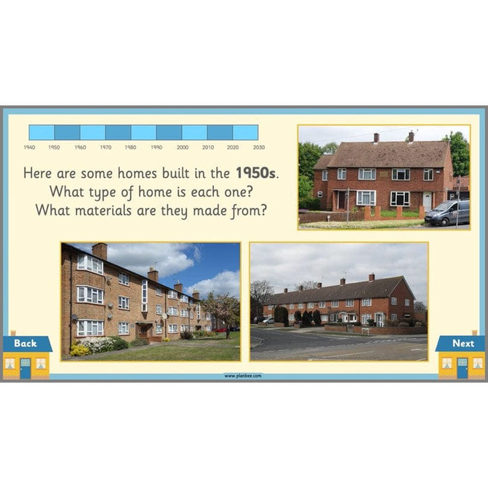 PlanBee KS1 Homes in the Past History Lesson Pack by PlanBee