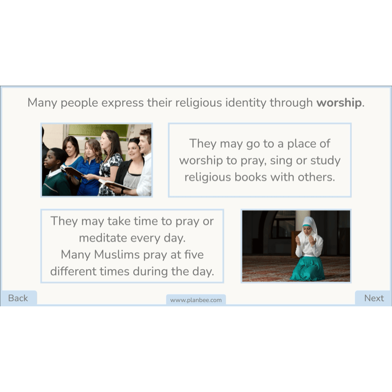 PlanBee Identity and Belonging Year 4 KS2 RE Lesson Pack by PlanBee