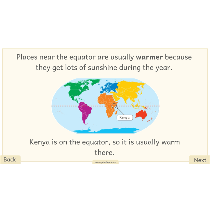 PlanBee Let's go on Safari | Kenya KS1 Geography Lesson Pack