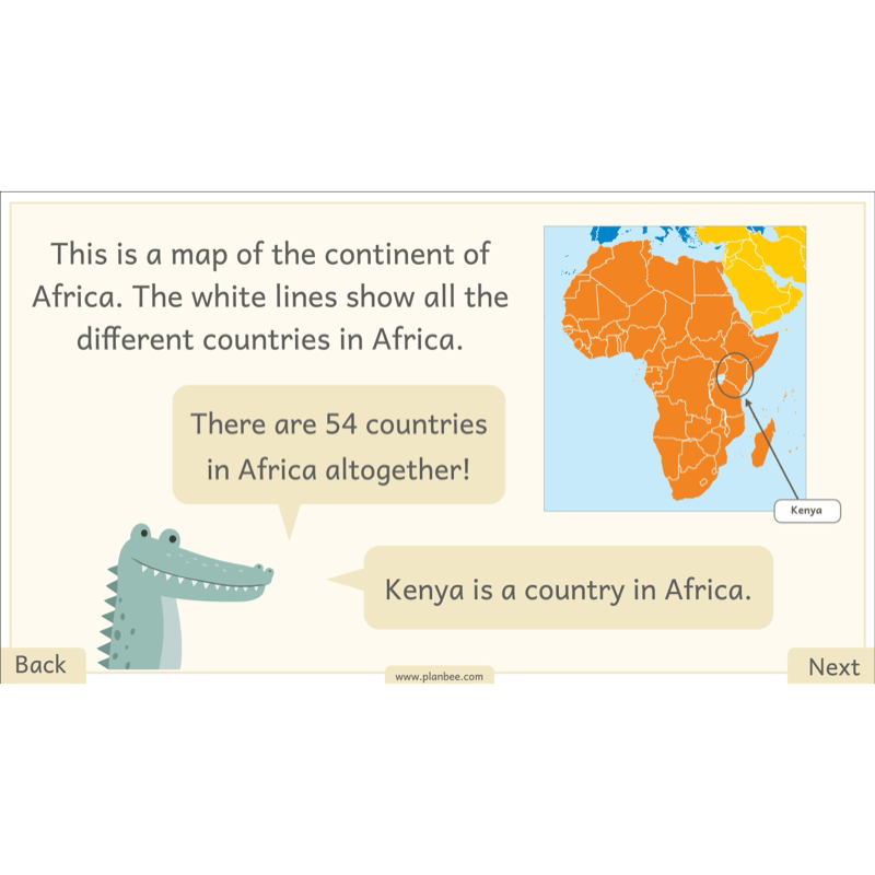PlanBee Let's go on Safari | Kenya KS1 Geography Lesson Pack