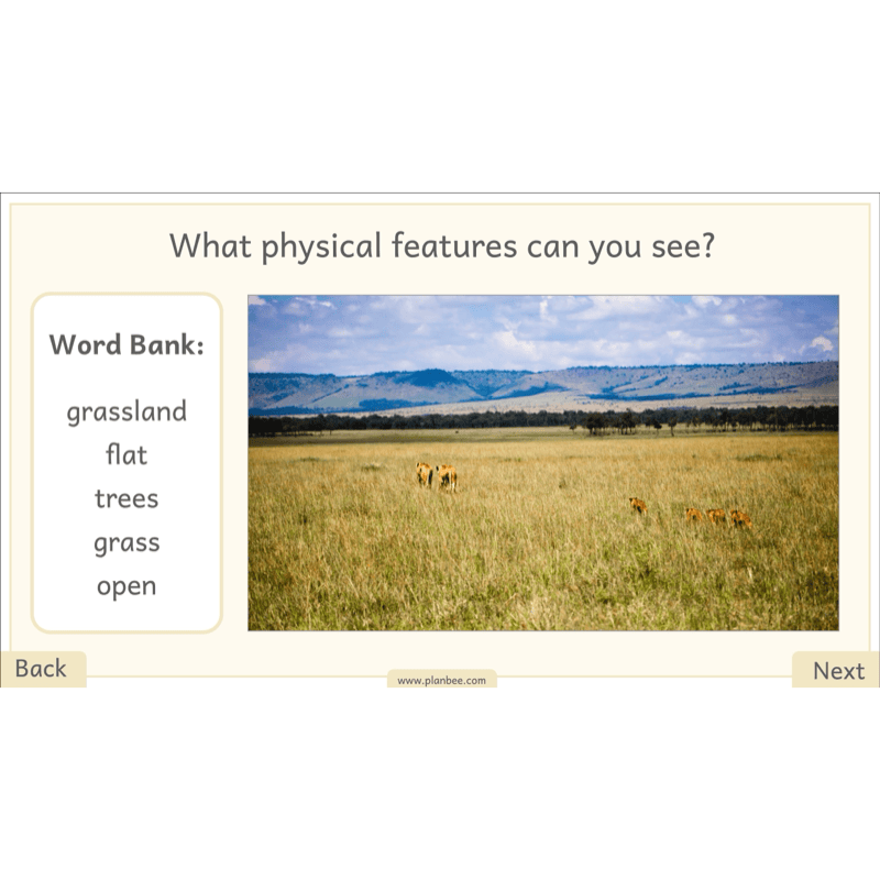 PlanBee Let's go on Safari | Kenya KS1 Geography Lesson Pack