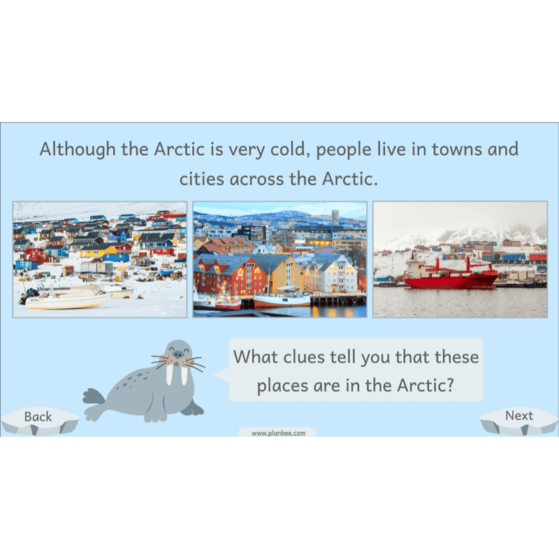 PlanBee Let's go to the Arctic KS1 Geography Lesson Pack