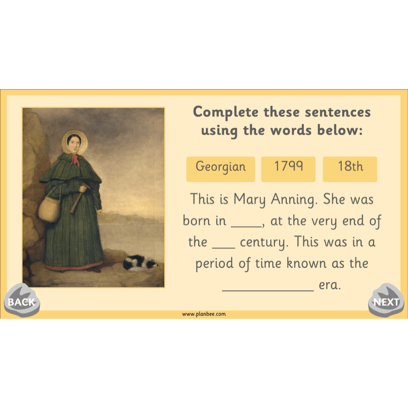 PlanBee Mary Anning KS1 | History Lesson Pack 