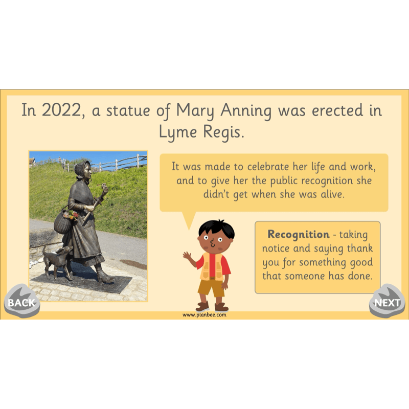 PlanBee Mary Anning KS1 | History Lesson Pack 