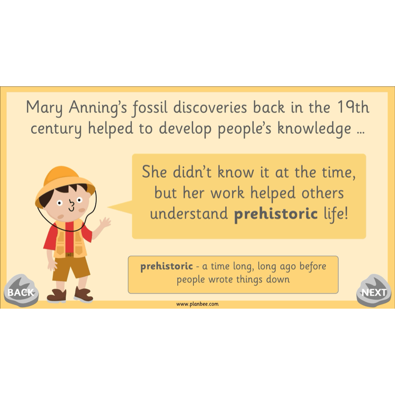 PlanBee Mary Anning KS1 | History Lesson Pack 