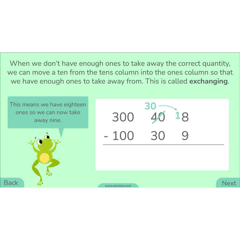 PlanBee Methods of Subtraction Year 4 Maths Lessons by PlanBee