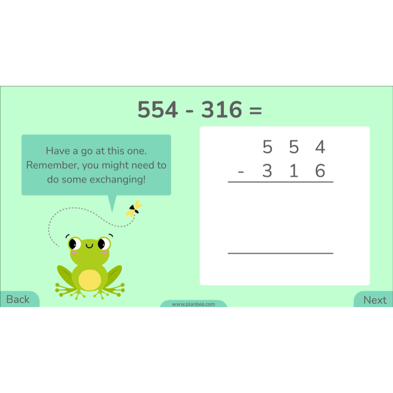 PlanBee Methods of Subtraction Year 4 Maths Lessons by PlanBee